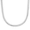 Steeltime Men's stainless steel curb cuban link flat necklace. Color Options: Silver, Gold, Black - 2 of 4