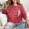 Simply Sage Market Women's  Garment Dyed Graphic Sweatshirt Mama Floral Hexagon - 2 of 4