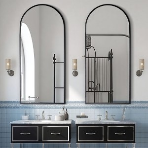 Spassway Set of 2 Arched Bathroom Mirrors Decorative Wall Mirrors Modern Wall Decor for Living Room Bedroom Entryway - 1 of 4