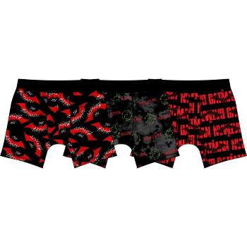 The Batman Movie Batman And Riddler Logos Mens Boxer Briefs Underwear 3 Pack Set