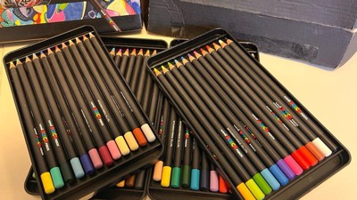 POSCA Colored Pencils 36ct Soft-Core Artist Set Vibrant Colors for
