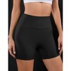 BLUEMING Womens Workout Shorts High Waisted Legging Ribbed Seamless Tummy Control Yoga Running Biker Shorts - 3 of 4