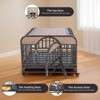 Akoasm 46 Inch Heavy Duty Dog Cage Furniture With Removable Trays And Wheels - 4 of 4