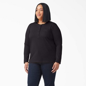 Dickies Women's Plus Heavyweight Henley - 1 of 3