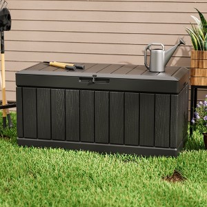 LACOO 82 Gal. Outdoor Storage Resin Deck Box - 1 of 4