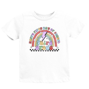 The Juniper Shop First Day Third Grade Rainbow Youth Short Sleeve Tee - 1 of 4