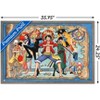 Trends International One Piece - Group Map Framed Wall Poster Prints Barnwood Framed Version 22.375" x 34" - 3 of 4