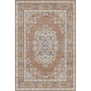 Fulvari Washable Area Rugs Soft Low Pile Mat Indoor Doormat Entry Rug Anti Slip Backing Rugs for Living Room Bedroom Kitchen - 1 of 4
