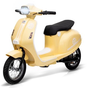 Electric Motorcycle for Kids, 24V 350W Kids Ride on Moped, Max Up to 14MPH, w/Twist Grip Throttle & LED Light, Electric Motorbike for Teens 8-12 - 1 of 4