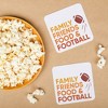 Big Dot of Happiness 25 Ct Family Friends Food and Football Drink Coasters, 4-Inch Disposable Square Paper Coasters for Friendsgiving Thanksgiving - 3 of 4