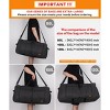 MaseiKar 80L Large Duffle Bag for Travel, 26' Travel Duffel with Shoe Compartment, Foldable Collapsible Gym Bag, Waterproof & Tear Resistant (Black) - 2 of 4