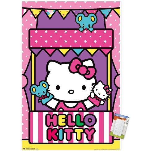 Hello Kitty and Friends - Happiness Overload Wall Poster, 14.725 x 22.375  Framed