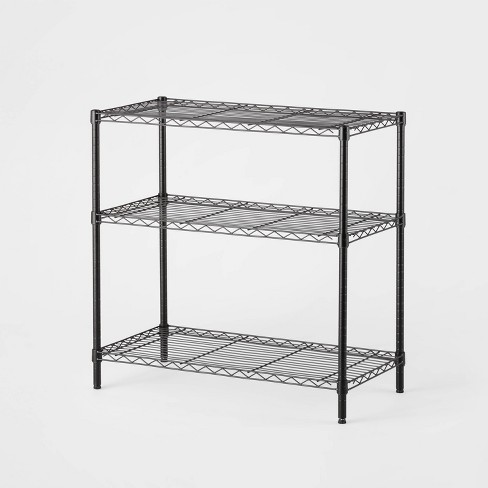 3 Tier Wide Wire Shelving Brightroom, Tight Mesh Wire Shelving