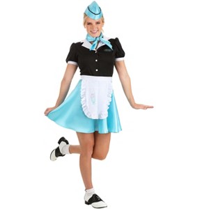 HalloweenCostumes.com Car Hop Waitress Women's Costume - 1 of 4