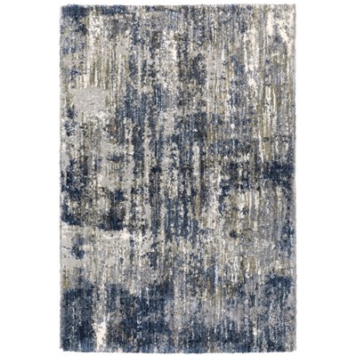 Oriental Weavers Aspen 2061L Grey/ Blue Indoor Area Rug - 3'10" x 5'5"