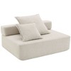 NicBex Couches for Living Room 56" Lounge Frame for Oversized Modular U-Shaped Sectional Sofa Boucle Floor Convertible Compressed Couch - 3 of 4