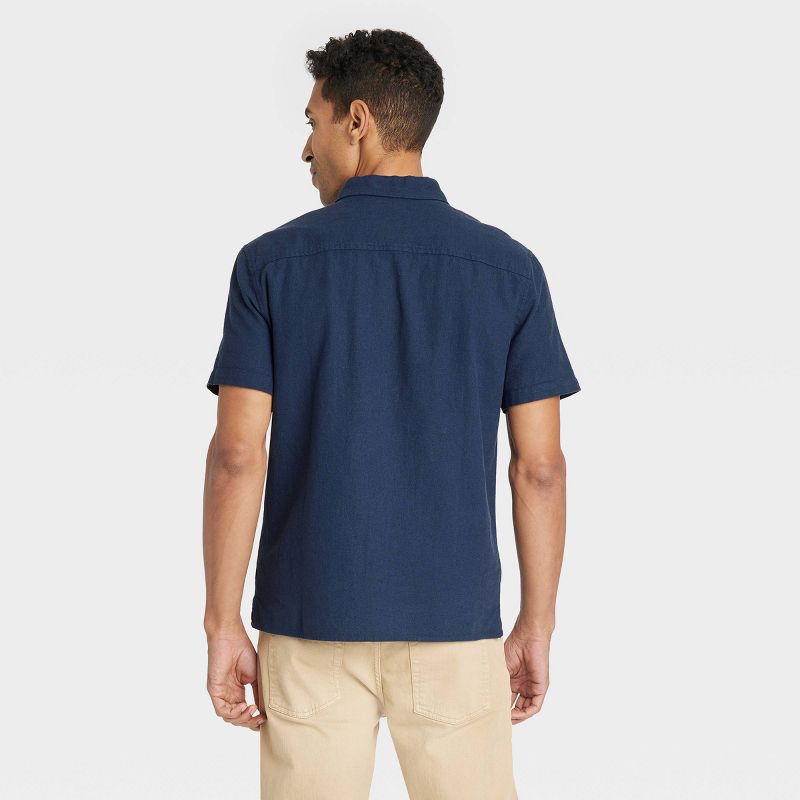 Men's Casual Fit Short Sleeve Collared Button-Down Shirt - Goodfellow & Co™, 3 of 5