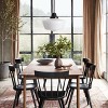 Dewdrop Black Pendant Light with White Glass Globe Shade, Vintage Farmhouse Hanging Ceiling Lamp for Kitchen Dining Room - 3 of 4