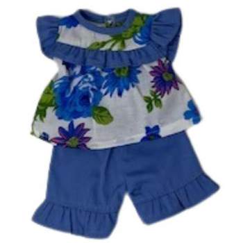 Doll Clothes Superstore Blue Flowers Shorts Fits 12 Inch Baby Alive And Little Baby Dolls