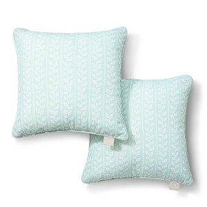 MARTHA STEWART Vineyard Vines Indoor Outdoor Decorative Lumbar Pillow 2-Pack Set - 1 of 4