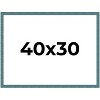 PosterPalooza | Simple Blue Picture Frame - UV Acrylic, Backing Board, Hanging Hardware Included - 2 of 4