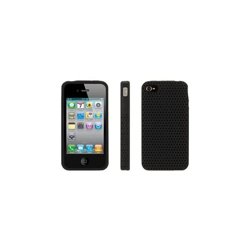 Griffin FlexGrip Punch Silicone Cover for Apple iPhone 4/4S - Black, 1 of 2