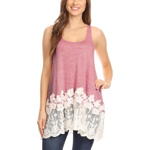 Anna-Kaci Women's Catalina Embroidered Sleeveless Tunic - 1 of 4