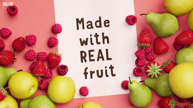 BEAR Raspberry Fruit Rolls - 5ct/3.5oz, 2 of 10, play video