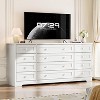 12 Drawers Wood Dressers for Bedroom, 63" Long Wooden Dresser for Living Room, Hallway, 16" Wide TV Stand Dresser for 65 Inch TV - 2 of 4