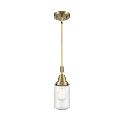 Dover - 1 Light Stem Hung Mini Pendant In Traditional Style-11.38 Inches Tall and 4.5 Inches Wide
