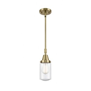 Dover - 1 Light Stem Hung Mini Pendant In Traditional Style-11.38 Inches Tall and 4.5 Inches Wide - 1 of 1