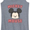 Women's - Disney - Mickey Mouse Head Graphic Racerback Tank - 2 of 4