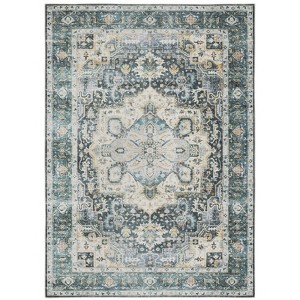 Oriental Weavers Charleston CHA01 Blue / Ivory Indoor Area Rug - 5' x 7' - 1 of 4