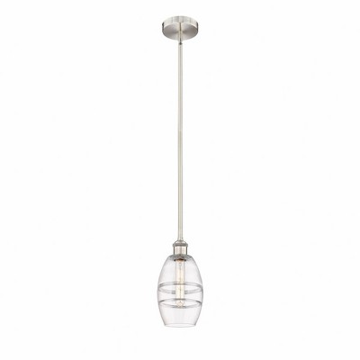 Vaz - 1 Light Stem Hung Mini Pendant In Industrial Style-7.63 Inches Tall and 5.88 Inches Wide