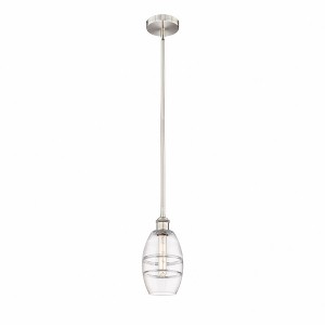 Vaz - 1 Light Stem Hung Mini Pendant In Industrial Style-7.63 Inches Tall and 5.88 Inches Wide - 1 of 1