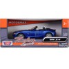 BMW Z4 Convertible Blue Metallic 1/24 Diecast Model Car by Motormax - 3 of 3
