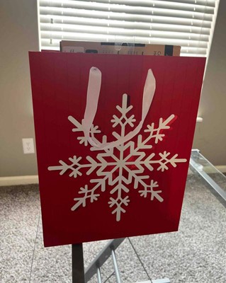 Christmas Snowflake Glass Food Storage Container Red - Wondershop™ : Target