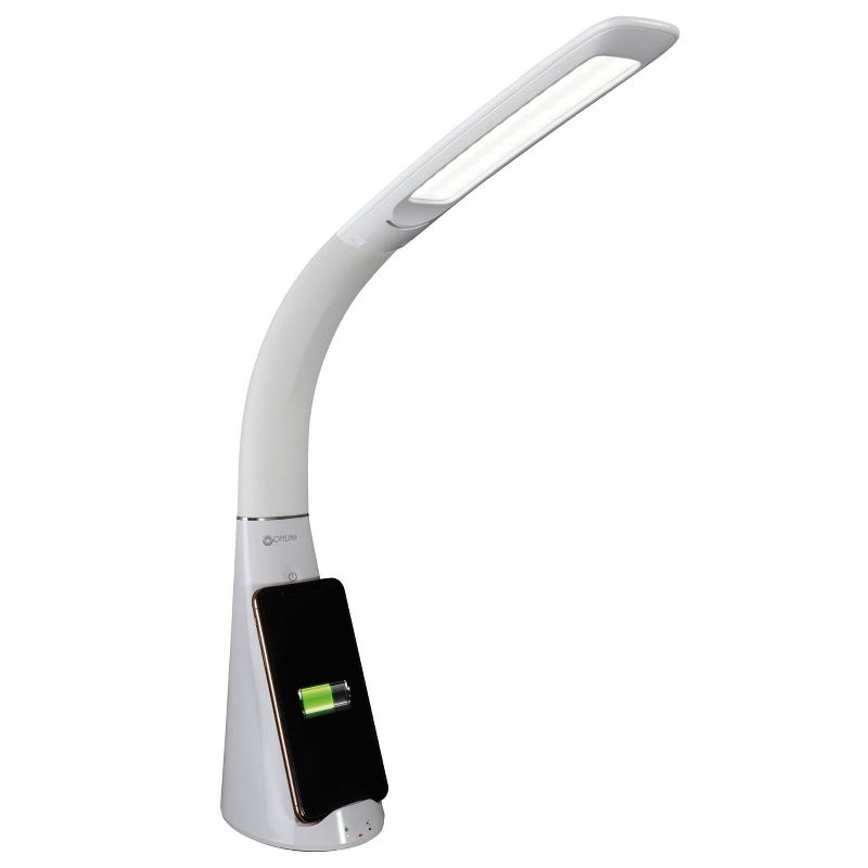 Purify Sanitizing Desk Lamp with Wireless Charging (Includes LED Light Bulb) - OttLite, 1 of 11