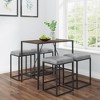 NicBex Dining Table 55" Modern Rectangular Wooden Dining Table with Metal Legs for Dining Room - 2 of 4