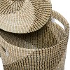 Set of 2 Contemporary Sea Grass Storage Baskets Brown - Olivia & May - image 4 of 4