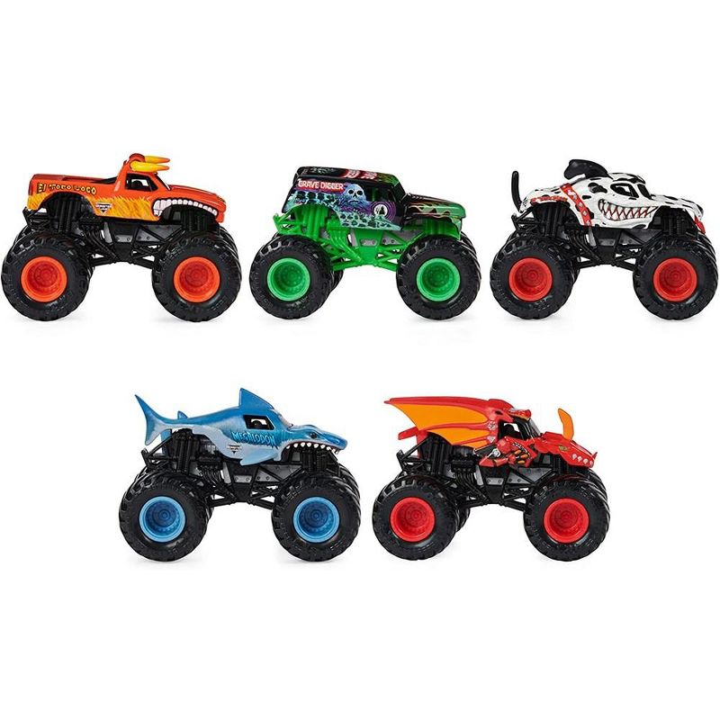Monster Jam, Official Pit Party 5-Pack of 1:64 Scale Monster Truck, 1 of 4