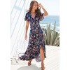 Women's Printed Side Slit Maxi Dress - LASCANA - 3 of 4