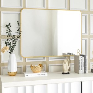 Rectangular Bathroom Wall Mirror, Vanity Mirror for Bathroom, Bedroom, Living Room & Entryway Decor - 1 of 4
