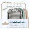 Metal Laundry Cart with Hanging Rack & Storage Shelves, Space Saving Rolling Hamper with Wheels for Clothes, Towels and Toys, for Apartment, Bathroom - 4 of 4