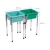 ECR4Kids 2-Station Sand and Water Adjustable Play Table - 2 of 4
