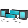 Deformable LED TV Stand with Power Outlets & USB Ports, Gaming Entertainment Center for 55-70 Inch TVs, Storage Cabinet for Living Room & Bedroom Black/Brown/White - 2 of 4