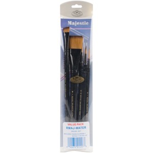 Royal Langnickel Majestic Watercolor Deluxe Brush Set-5/Pkg - 1 of 2