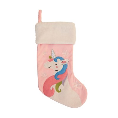 Season's Designs 20In Pink Unicorn Stocking