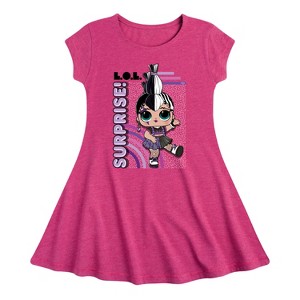 Girls' - LOL Surprise! - Roadie Fit & Flair Cap Sleeve Dress - 1 of 3