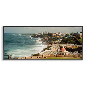 Stupell Industries Old San Juan Puerto Rico Coastal Landscape Photography, 24" x 10" - 1 of 4